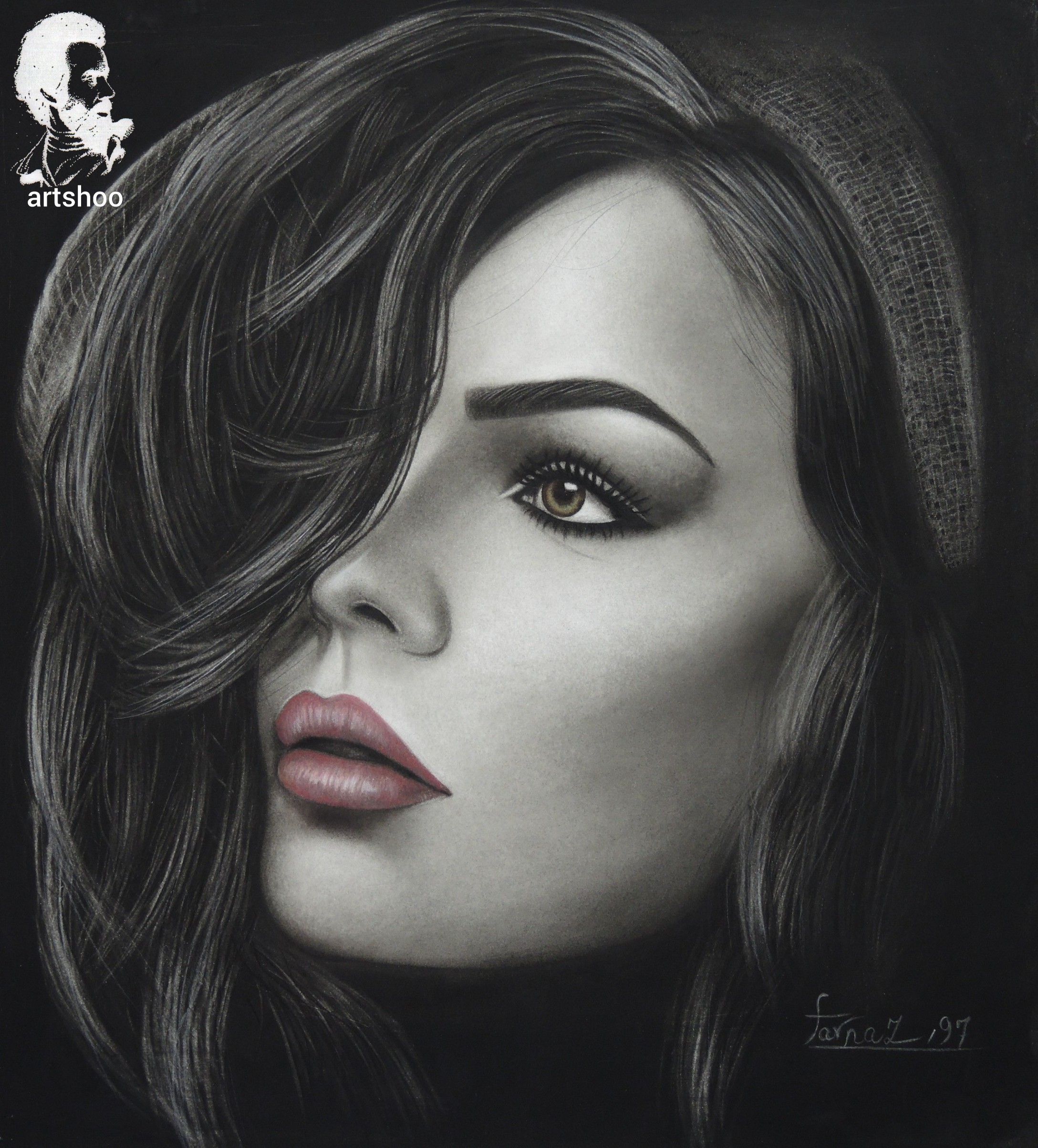 نقاشی سیاه قلم اورژینال